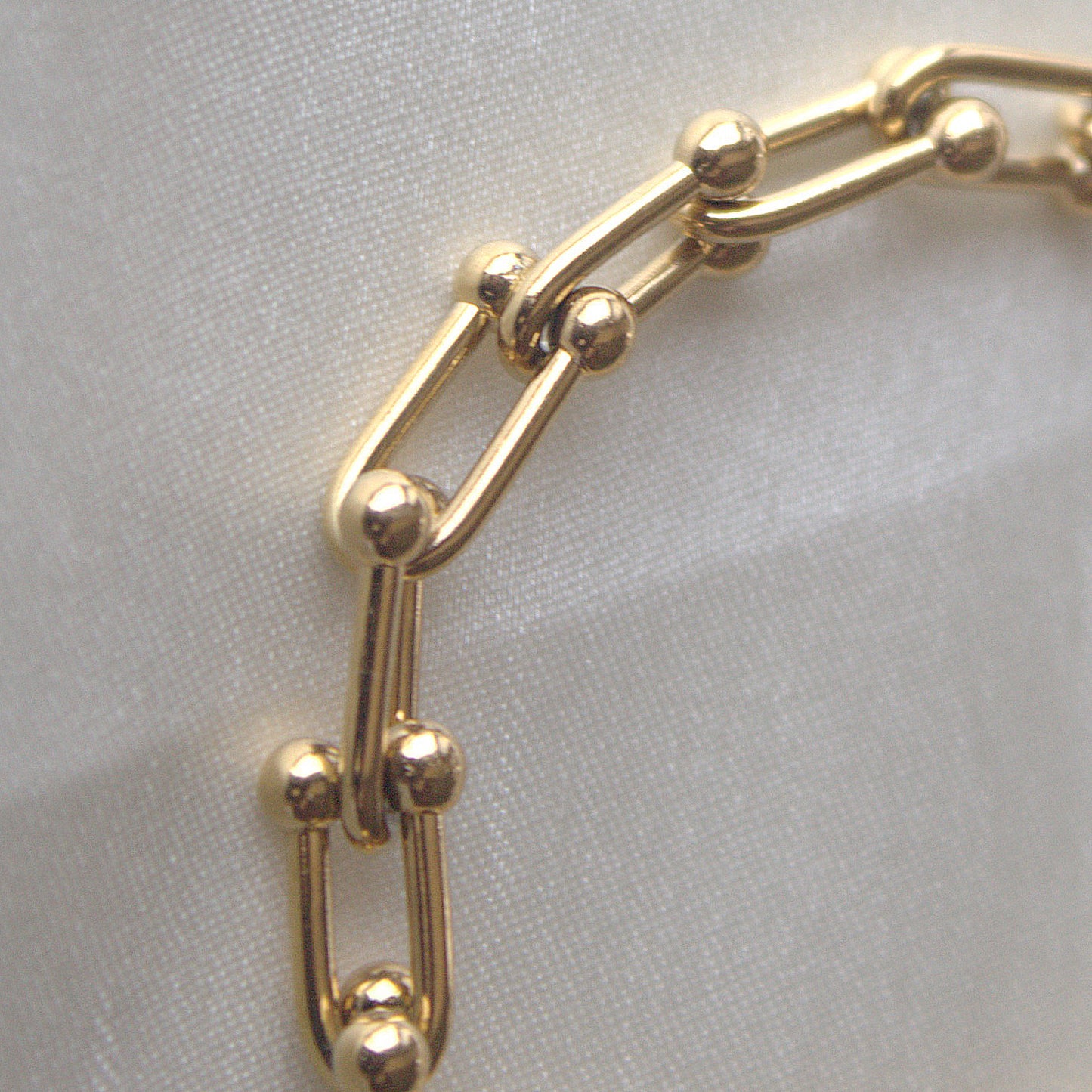 LINK CHAIN BRACELET 18K GOLD PLATED